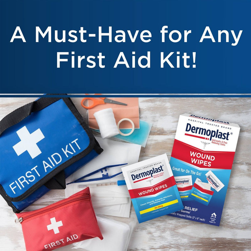 Dermoplast Wound Wipes - 10ct