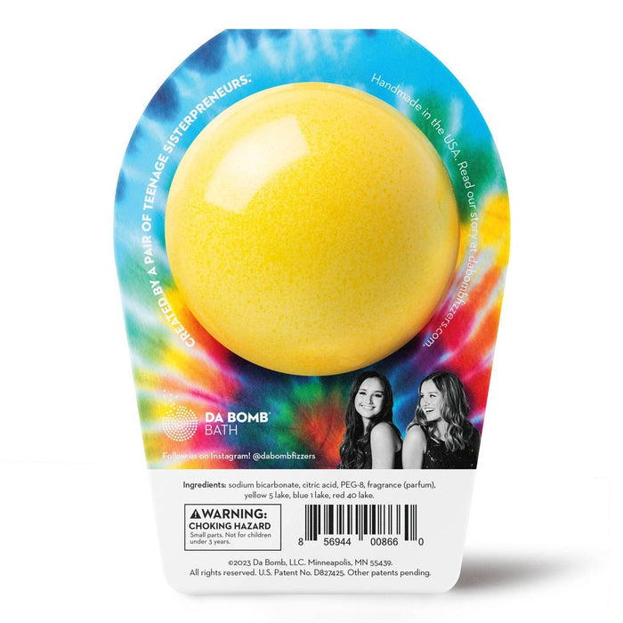 Da Bomb Bath Fizzers Tie-Dye Yellow Bath Bomb - 7oz