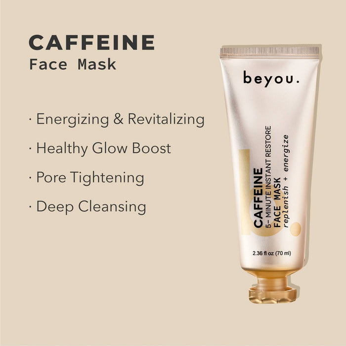 Beyou. 5-Minute Instant Restore Caffeine Face Mask - 2.3 fl oz