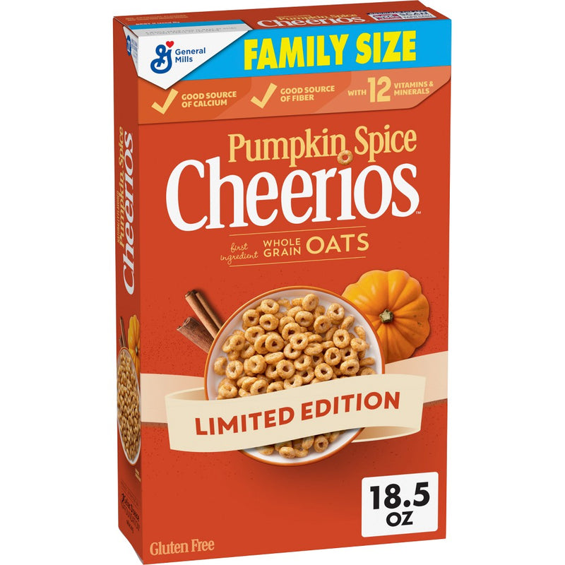 Pumpkin Spice Cheerios Family Size Cereal - 18.5oz