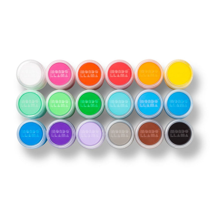 18ct Washable Tempera Paints Classic Colors - Mondo Llama