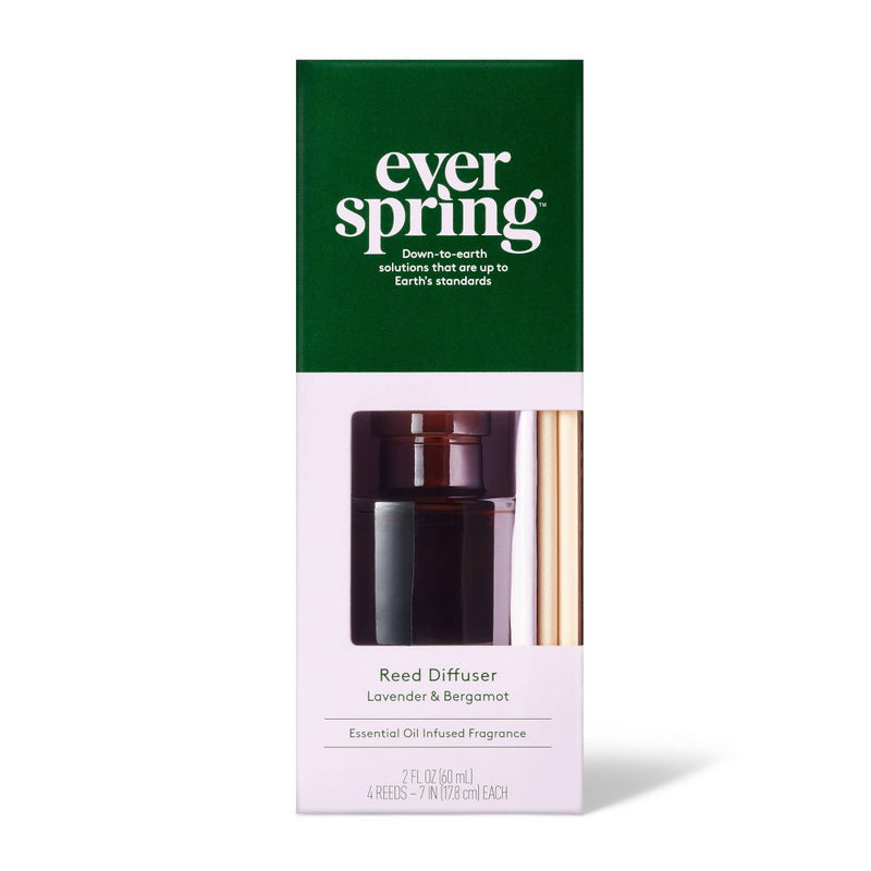 Liquid Reed Diffuser - Lavender & Bergamot - 2 fl oz - Everspring