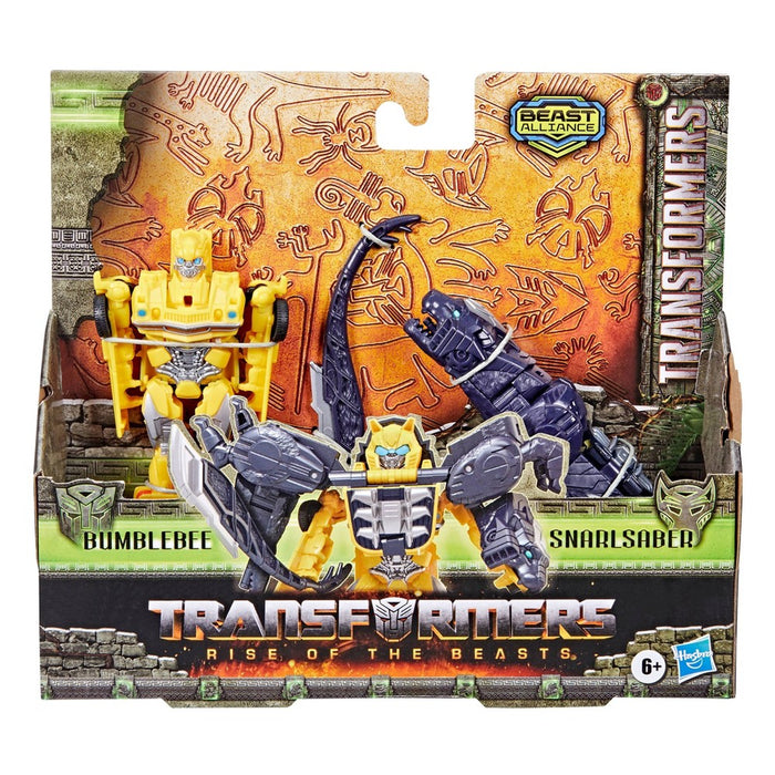 Transformers Rise of the Beasts Bumblebee and Snarlsaber Action Figure Set - 2pk