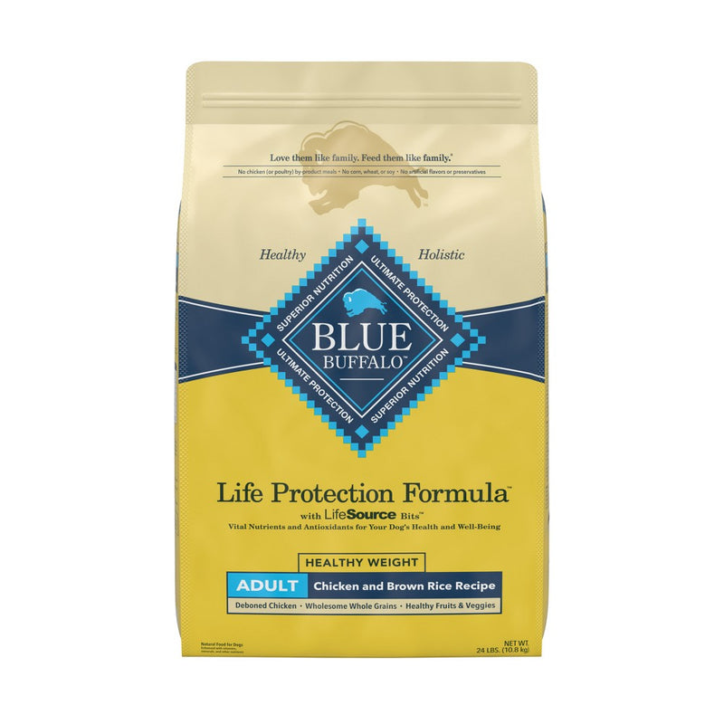 Blue Buffalo Life Protection Formula Natural Adult Healthy Weight Dry Dog Food Chicken and Brown Rice - 24lbs (LOCAL PICKUP ONLY)