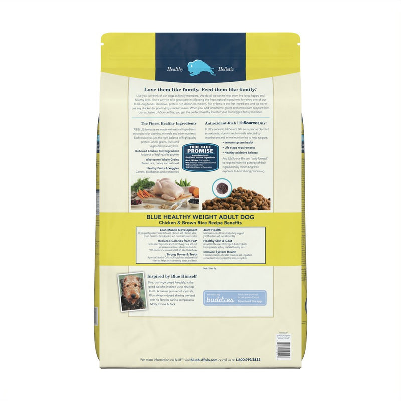 Blue Buffalo Life Protection Formula Natural Adult Healthy Weight Dry Dog Food Chicken and Brown Rice - 24lbs (LOCAL PICKUP ONLY)