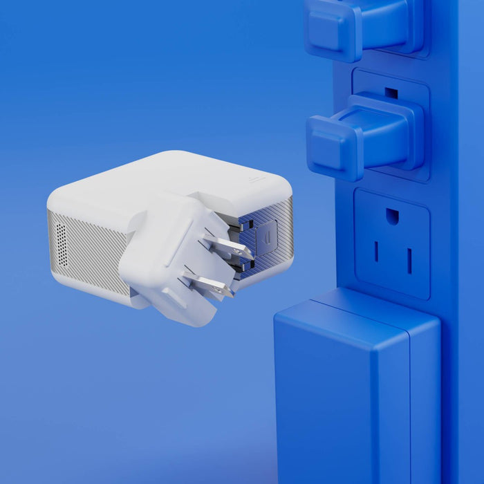 Just Wireless Ultra Series 45W 2-Port USB-A & USB-C Home Charger - Silver