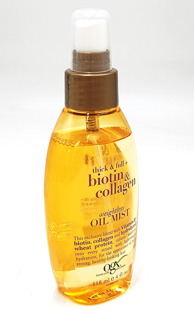 OGX Biotin & Collagen Weightless Hair Oil Mist - 4 fl oz