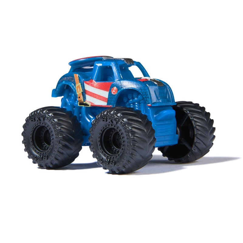 Monster Jam Marvel Mini Bundle BLACK PANTHER, CAPT AMERICA, IRON MAN