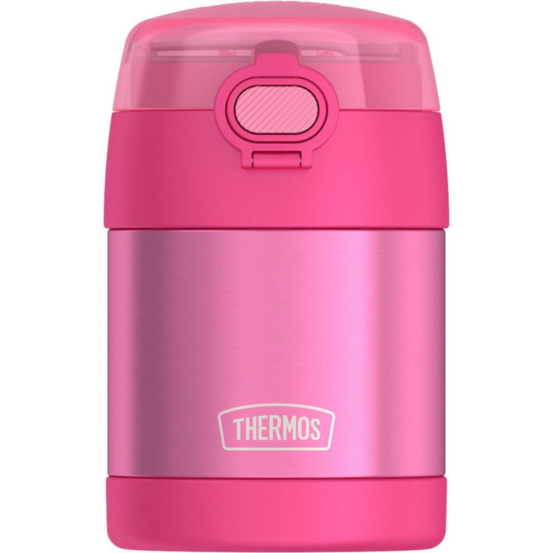 Thermos Kids' 10oz FUNtainer Stainless Steel Jar with Snack Top & Spoon - Pink