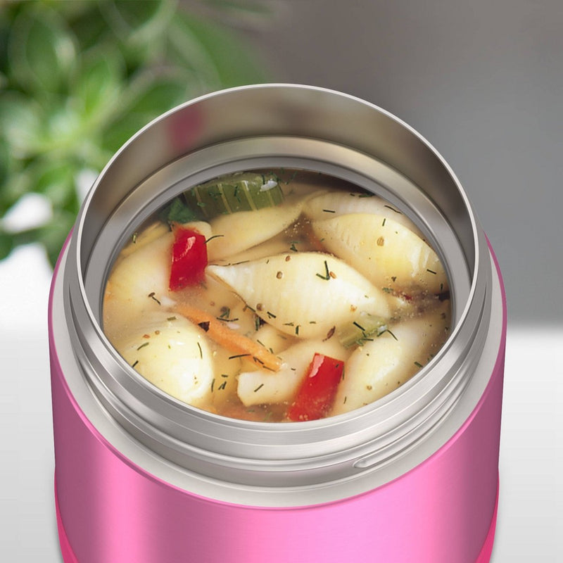 Thermos Kids' 10oz FUNtainer Stainless Steel Jar with Snack Top & Spoon - Pink