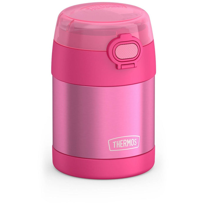 Thermos Kids' 10oz FUNtainer Stainless Steel Food Jar with Snack Top & Spoon - Pink
