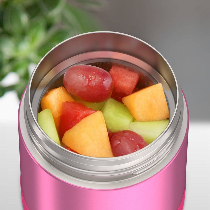 Thermos Kids' 10oz FUNtainer Stainless Steel Jar with Snack Top & Spoon - Pink