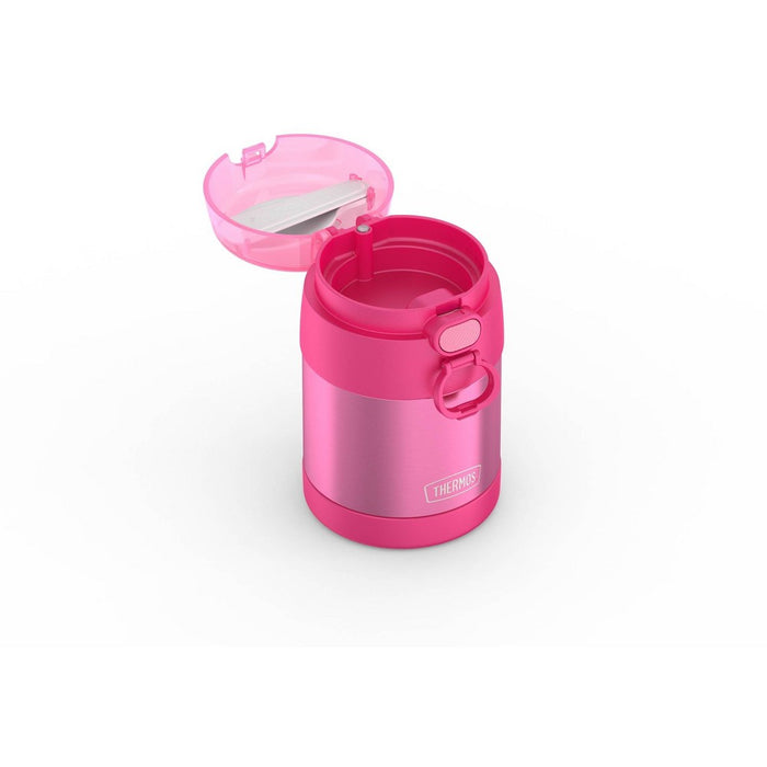 Thermos Kids' 10oz FUNtainer Stainless Steel Food Jar with Snack Top & Spoon - Pink