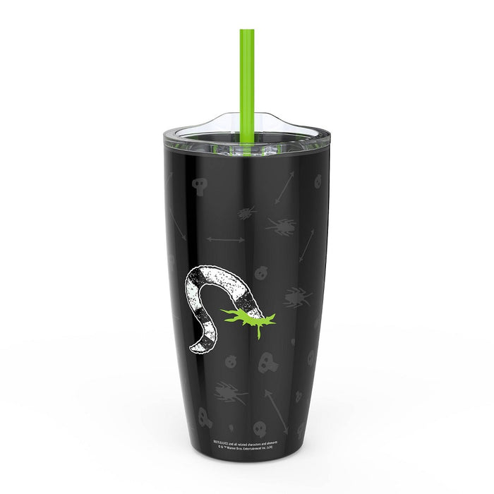 Zak Designs 20 fl oz Halloween Straw Tumbler Beetlejuice