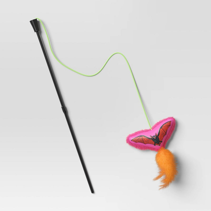 Halloween Retro Bat Wand Cat Toy - Hyde & EEK! Boutique Purple