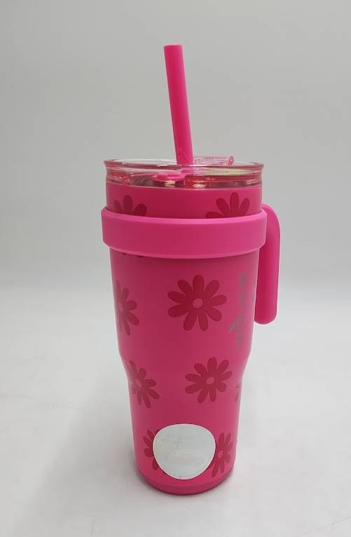 Reduce 24oz Cold1 Vacuum Insulated Stainless Steel Straw Tumbler Mug Pink