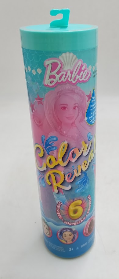 Barbie 12.7" Color Reveal Mermaid Series Doll & Accessories with 6 Surprises