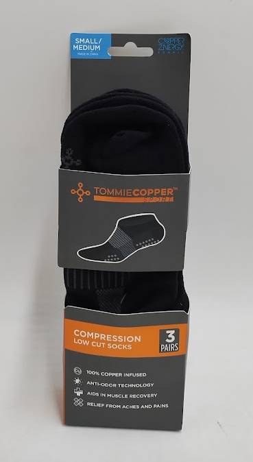 Tommie Copper Sport Low Cut Socks 3pk - S/M
