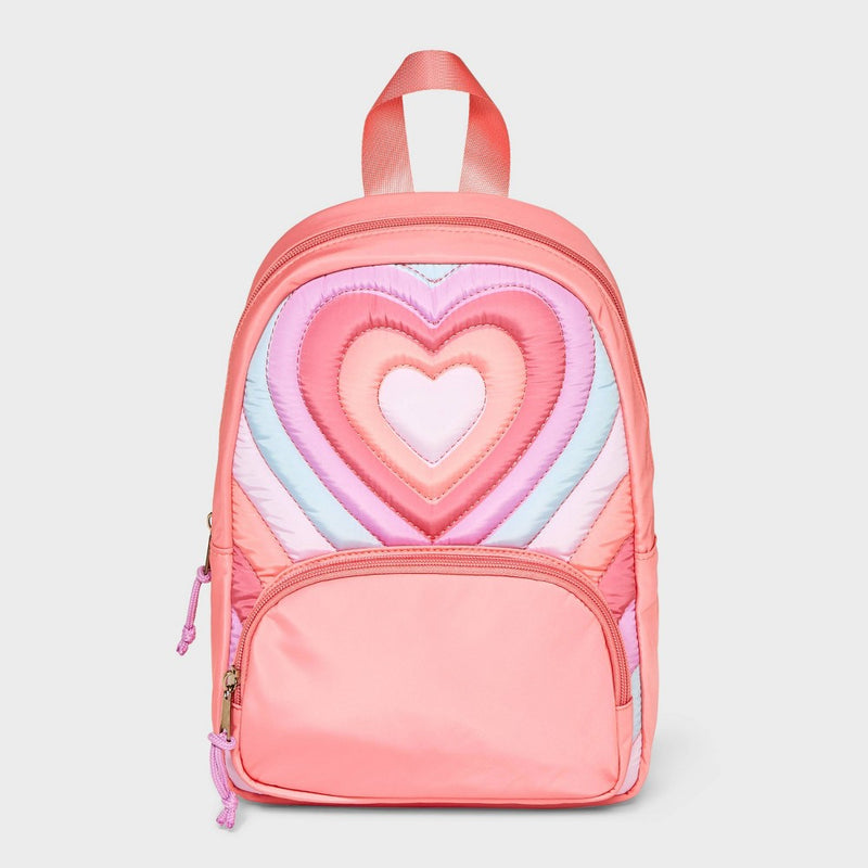 Toddler Girls' Quilted Heart Backpack - Cat & Jack Pink