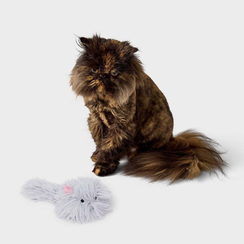 Chinchilla Plush Cat Toy - Boots & Barkley