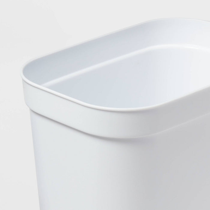 2.5gal Waste Basket White - Brightroom
