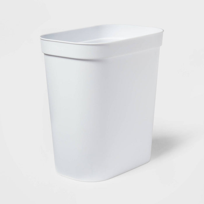 2.5gal Waste Basket White - Brightroom