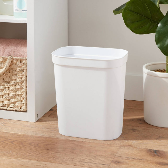 2.5gal Waste Basket White - Brightroom