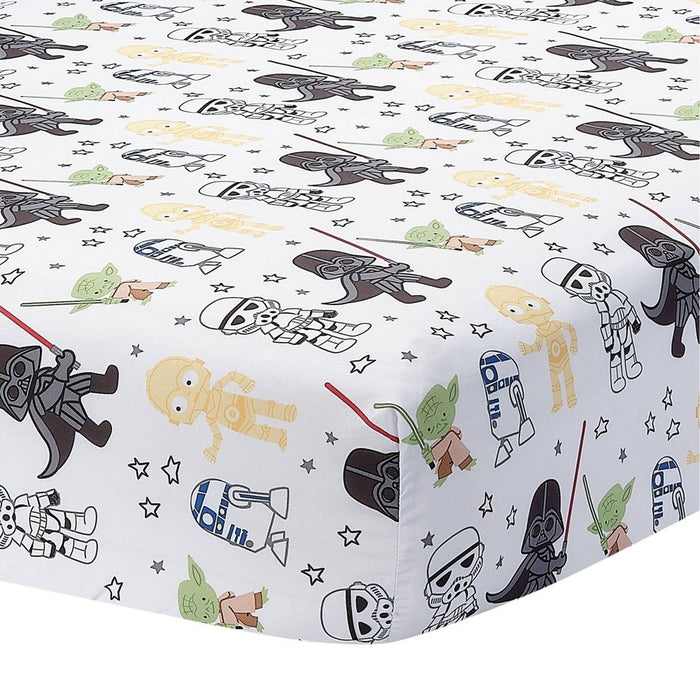 Lambs & Ivy Star Wars Classic Baby Crib Bedding Set - Yoda/Darth Vader - 3pc