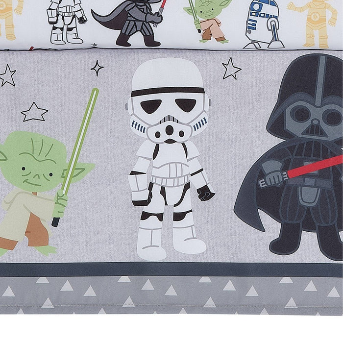 Lambs & Ivy Star Wars Classic Baby Crib Bedding Set - Yoda/Darth Vader - 3pc