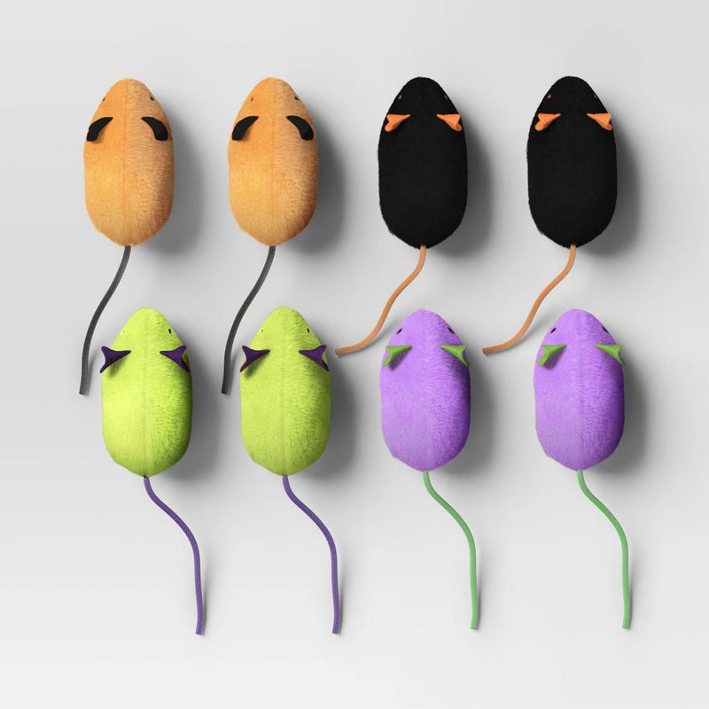 Halloween Mice Cat Plush Toy Set - 8pc - Hyde & EEK! Boutique
