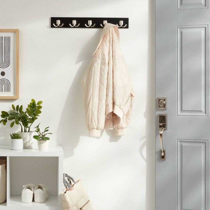 Modern Octopus 5 Rail Nickel Hooks Black - Brightroom (LOCAL PICKUP ONLY)