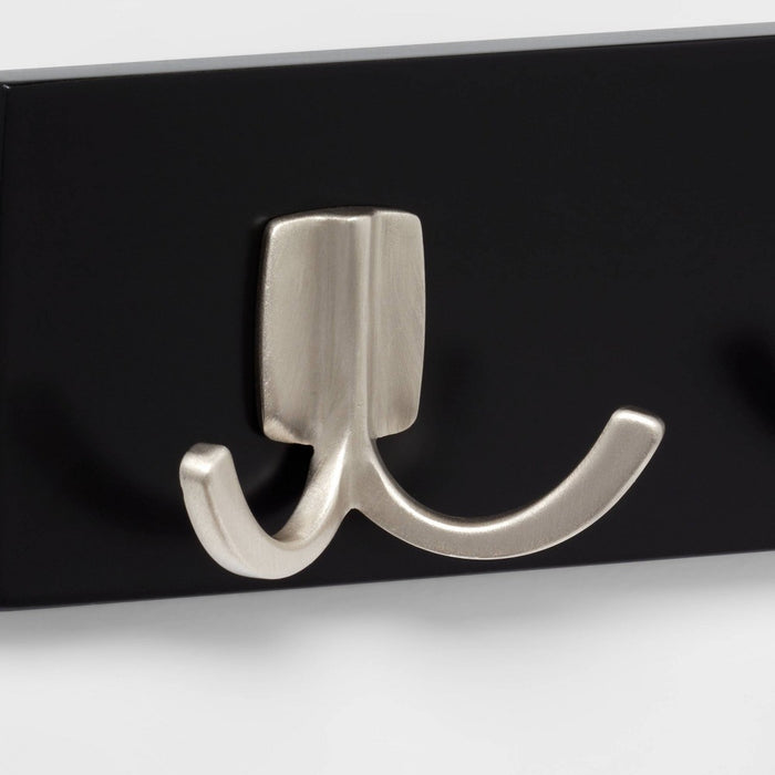 Modern Octopus 5 Rail Nickel Hooks Black - Brightroom (LOCAL PICKUP ONLY)