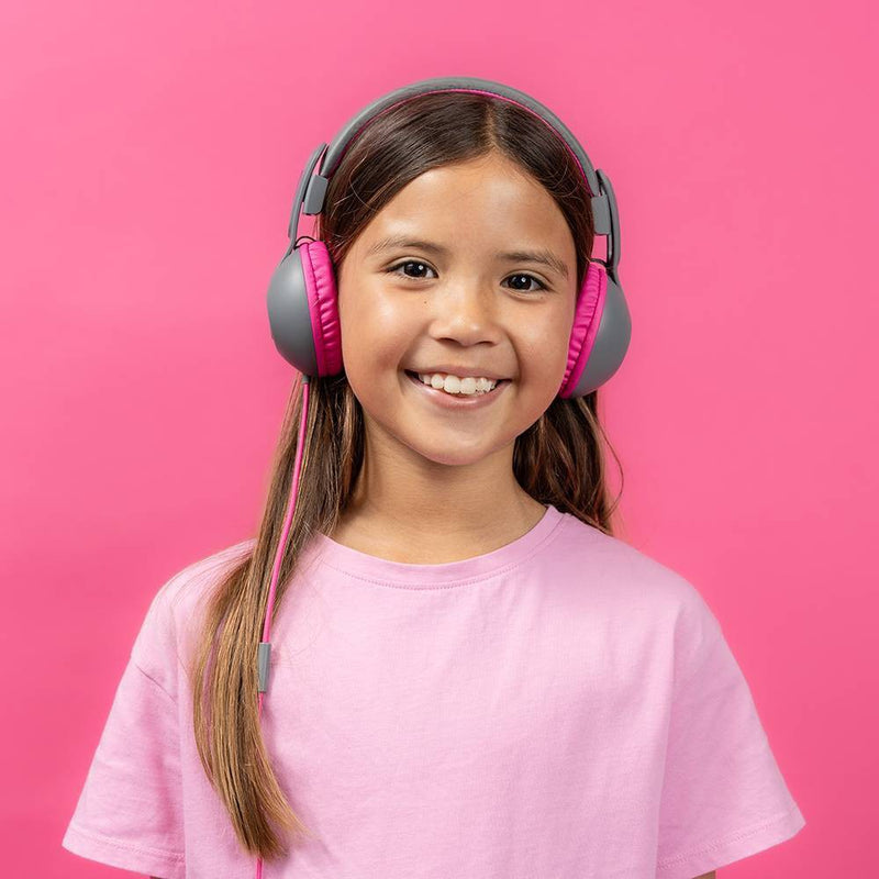 JBuddies Studio 2 Wired Kids Headphones - Black/Pink