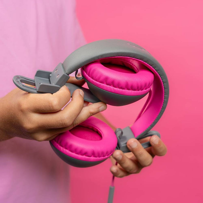JBuddies Studio 2 Wired Kids Headphones - Black/Pink
