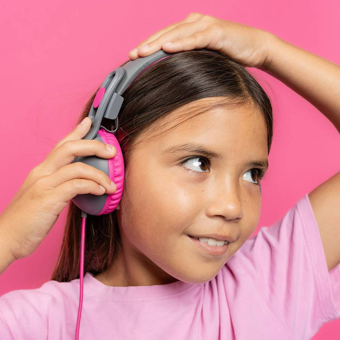 JBuddies Studio 2 Wired Kids Headphones - Black/Pink