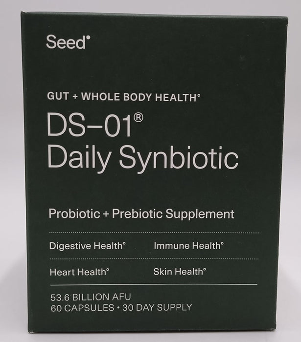 Seed Daily Synbiotic Probiotic Capsules - 60ct EXP: