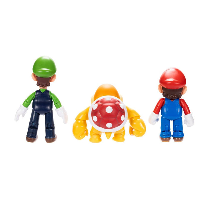 Nintendo Mario, Luigi, and Boom Boom 4" Action Figure Set - 3pk