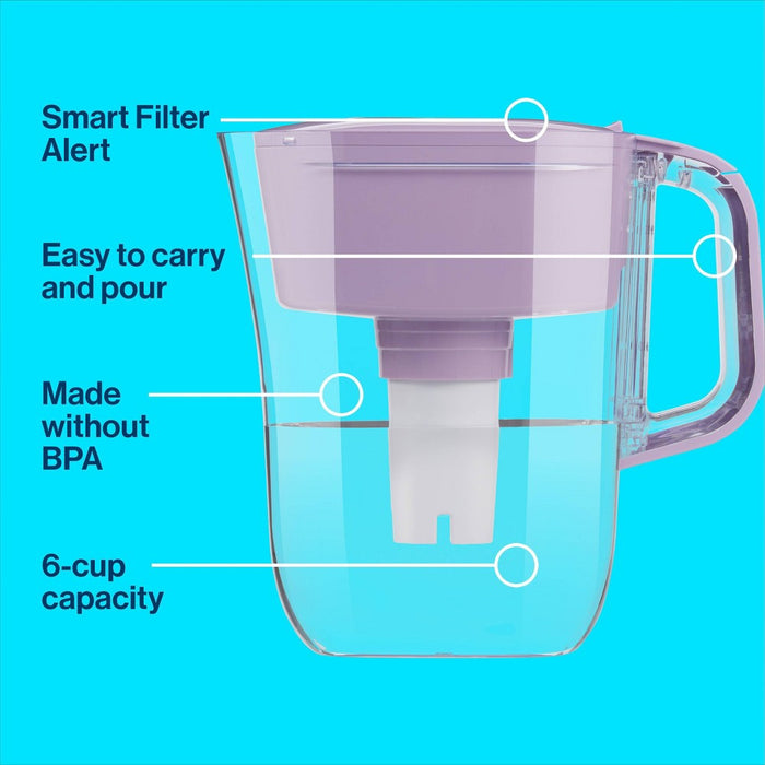 Brita Denali 6 Cup Water Pitcher Lilac