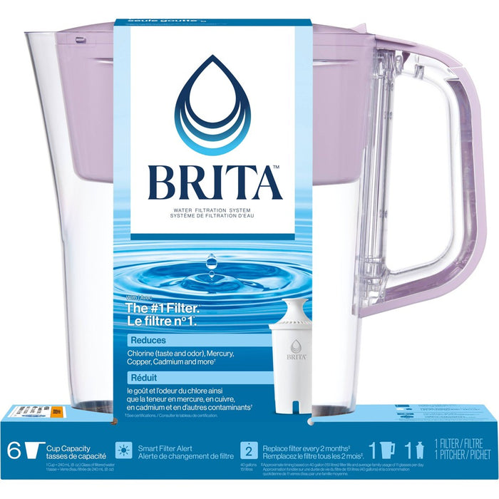 Brita Denali 6 Cup Water Pitcher Lilac