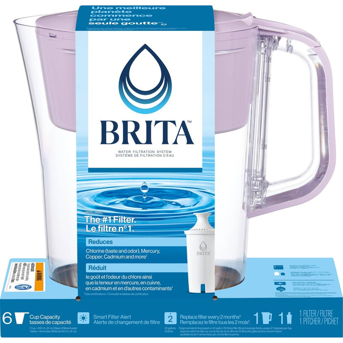 Brita Denali 6 Cup Water Pitcher Lilac