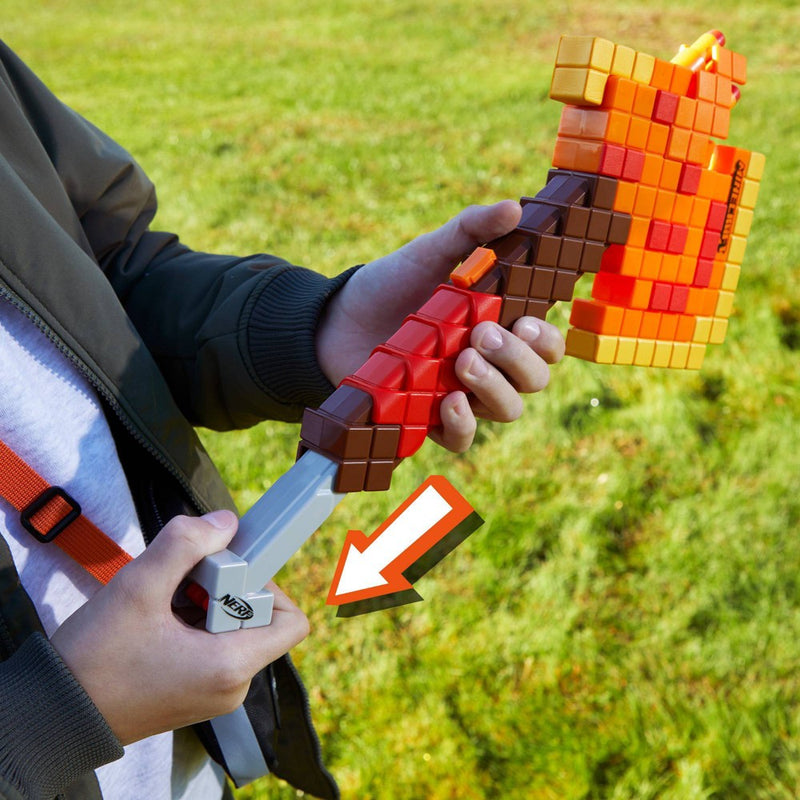 NERF Minecraft Firebrand Axe