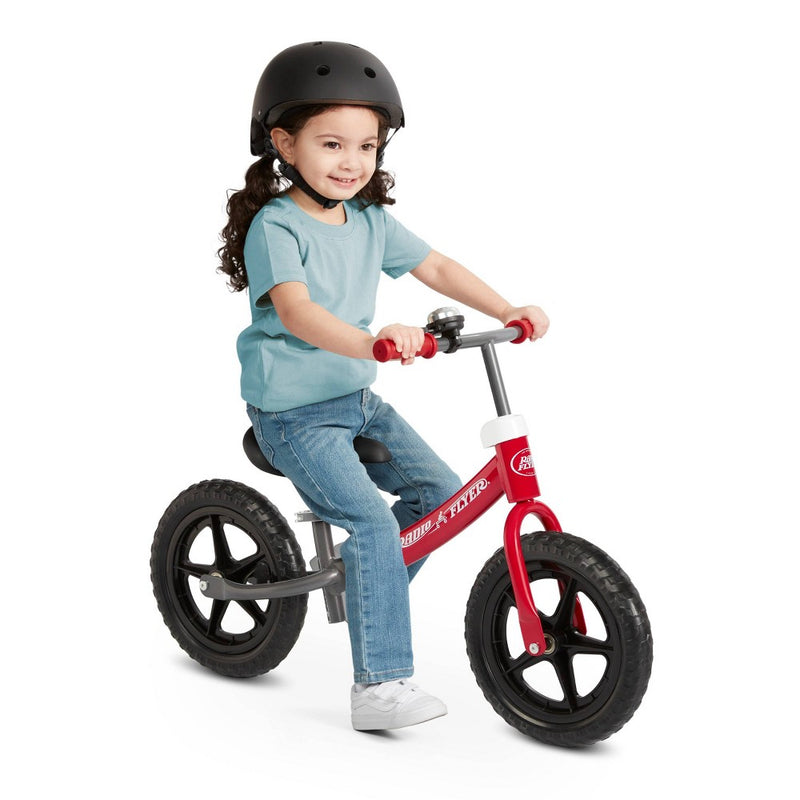 Radio Flyer Glide and Go Pro 12" Kids' Balance Bike - Black/Red (LOCAL PICKUP ONLY)