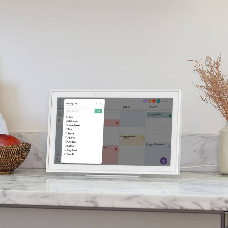 Skylight 15" Touchscreen Smart Calendar - White