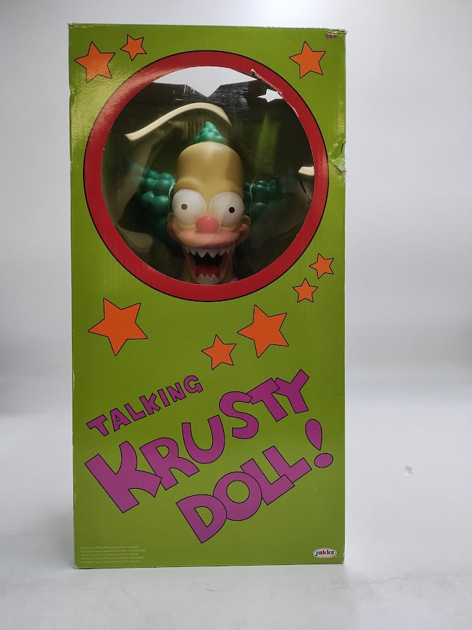 The Simpsons Good and Evil 16" Talking Krusty Pull String Doll *SEE DETAILS*