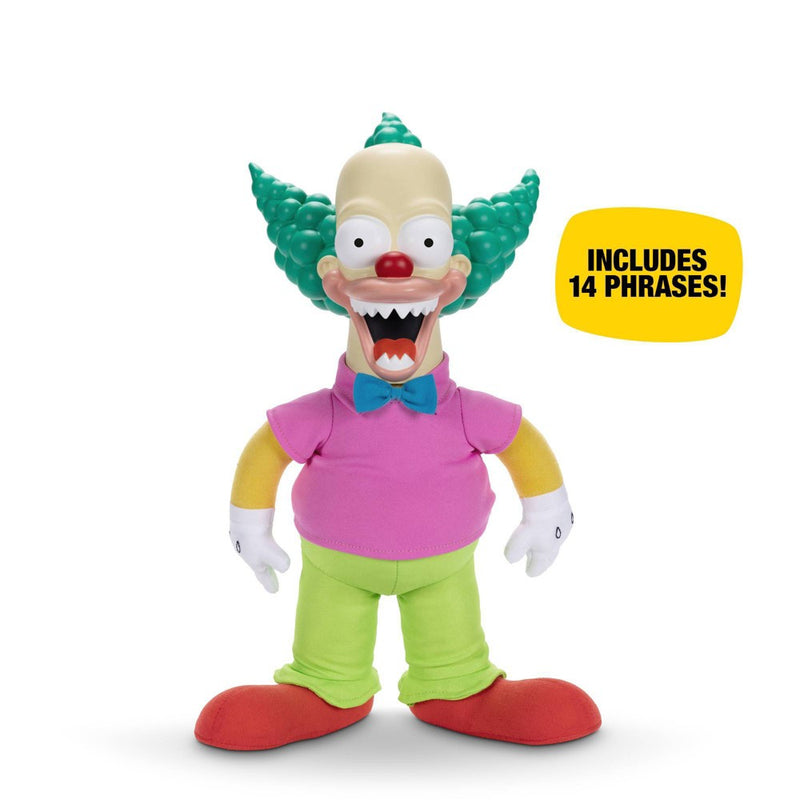 The Simpsons Good and Evil 16" Talking Krusty Pull String Doll Plush