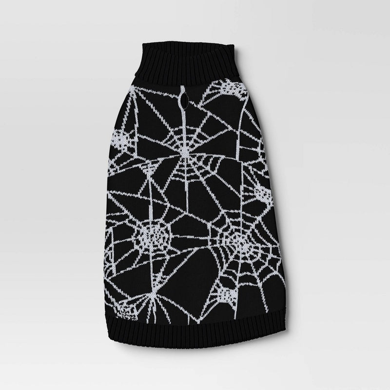 Halloween Spiderweb Dog Sweater - Hyde & EEK! Boutique M