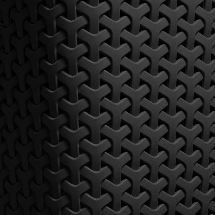 Y-Weave Medium Decorative Storage Basket Black - Brightroom