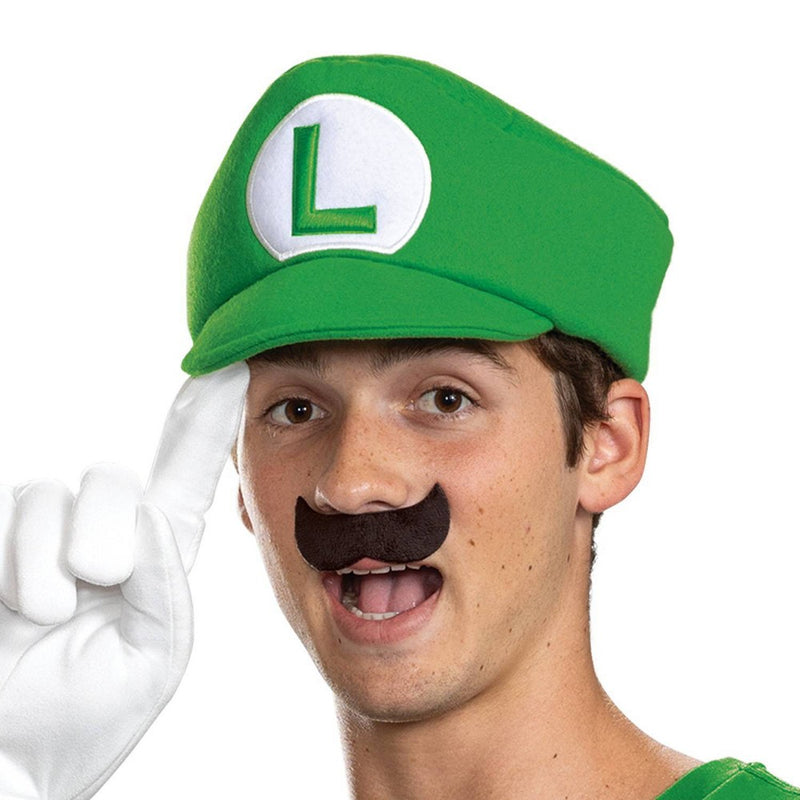 Adult Super Mario Bros Elevated Halloween Costume Accessory Kit Luigi One Size Fits Most