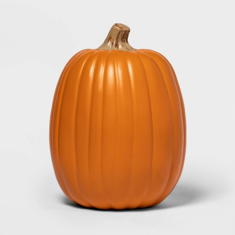 13" Carvable Faux Halloween Pumpkin Orange - Hyde & EEK! Boutique