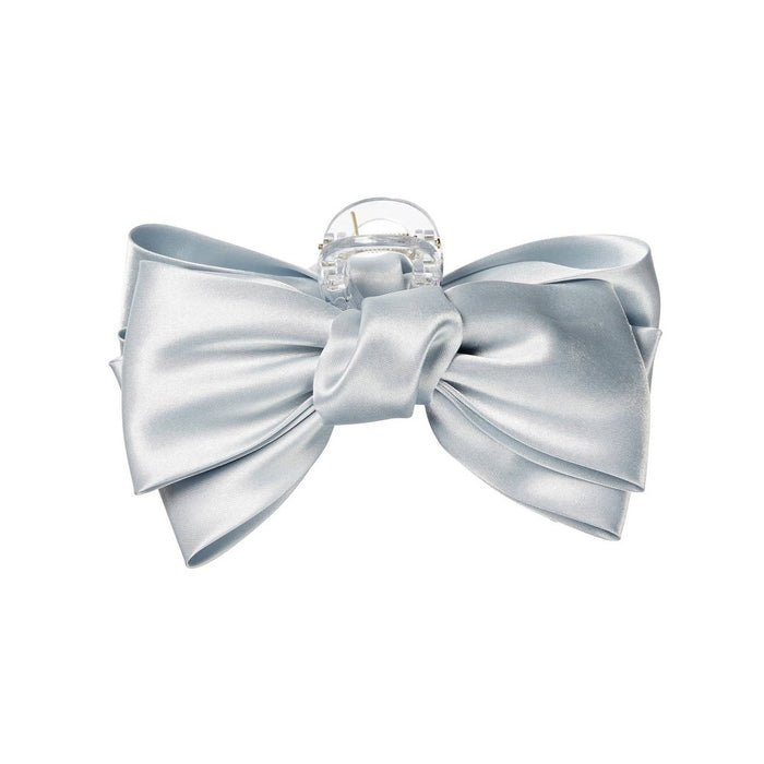 scunci Elite Bow Cover Claw Clip - Light Blue